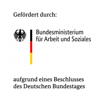 Gefördert durch das Bundesministerim für Arbeit und Soziales.